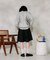 別注 紐付き タックハーフパンツ