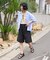 別注 紐付き タックハーフパンツ
