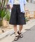 別注 紐付き タックハーフパンツ