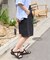 別注 紐付き タックハーフパンツ