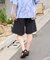 別注 紐付き タックハーフパンツ