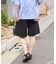 別注 紐付き タックハーフパンツ