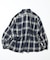 ブリーチ オンブレ L/S オープンカラーチェックシャツ