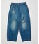 BELTED WIDE DENIM