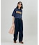 BELTED WIDE DENIM