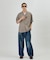 BELTED WIDE DENIM
