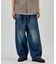 BELTED WIDE DENIM