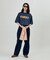 BELTED WIDE DENIM