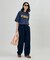BELTED WIDE DENIM