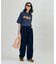 BELTED WIDE DENIM