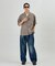 BELTED WIDE DENIM