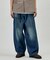 BELTED WIDE DENIM