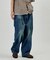 BELTED WIDE DENIM