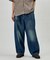 BELTED WIDE DENIM