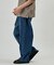 BELTED WIDE DENIM