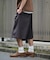 1タック バギーシルエット スラックス ショートパンツ