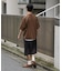1タック バギーシルエット スラックス ショートパンツ