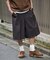 1タック バギーシルエット スラックス ショートパンツ