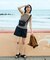 【Beach & Festival】カップ付き ボーダーキャミソール