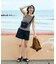 【Beach & Festival】カップ付き ボーダーキャミソール