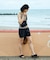 【Beach & Festival】カップ付き ボーダーキャミソール