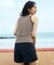 【Beach & Festival】カップ付き ボーダーキャミソール