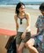 【Beach & Festival】アシンメトリー カップ付きキャミソール