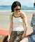 【Beach & Festival】アシンメトリー カップ付きキャミソール