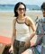 【Beach & Festival】アシンメトリー カップ付きキャミソール