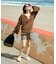 【Beach & Festival】パイル フード付き スキッパープルオーバー