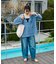 【Beach & Festival】パイル フード付き スキッパープルオーバー