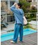 【Beach & Festival】パイル フード付き スキッパープルオーバー