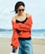 【Beach & Festival】Vネック バックオープン カップ付きキャミソール
