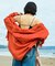 【Beach & Festival】Vネック バックオープン カップ付きキャミソール
