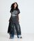 Tシャツ レースドッキング ワンピース