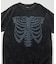 ボーンプリント パウダーブリーチ クルーネックTシャツ