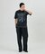 ボーンプリント パウダーブリーチ クルーネックTシャツ