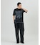 ボーンプリント パウダーブリーチ クルーネックTシャツ