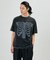 ボーンプリント パウダーブリーチ クルーネックTシャツ