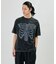 ボーンプリント パウダーブリーチ クルーネックTシャツ