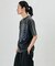 ボーンプリント パウダーブリーチ クルーネックTシャツ