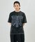 ボーンプリント パウダーブリーチ クルーネックTシャツ