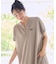 別注 スキッパーネック Tシャツワンピース/吸汗 速乾 抗菌防臭効果あり