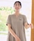 別注 スキッパーネック Tシャツワンピース/吸汗 速乾 抗菌防臭効果あり