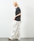 Essentials タイトフィット S/S ヘンリーネック ピグメントTシャツ