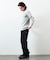 Essentials タイトフィット L/S クルーネック ワッフルTシャツ