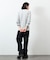 Essentials タイトフィット L/S クルーネック ワッフルTシャツ