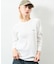 Essentials タイトフィット L/S クルーネック ワッフルTシャツ