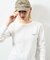 Essentials タイトフィット L/S クルーネック ワッフルTシャツ
