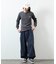 Essentials タイトフィット L/S ヘンリーネック ワッフル Tシャツ